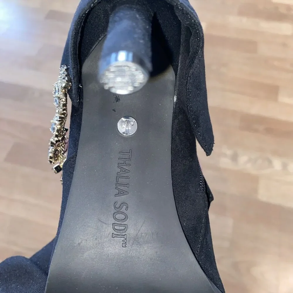 Thalia Sodi Nami Pointed-Toe Rhinestone Embellished Boots NEW Size 7M - Picture 13 of 15